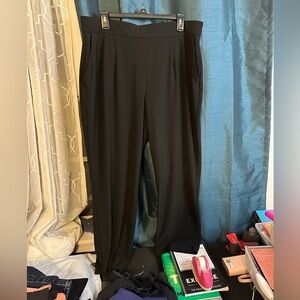 Hillary Radley Women's Black Pull-On Wide Leg Pants